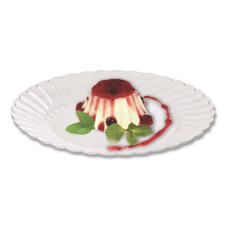 Classicware Plates, Plastic, 6" dia, Clear, 18/Bag, 10 Bags/Carton