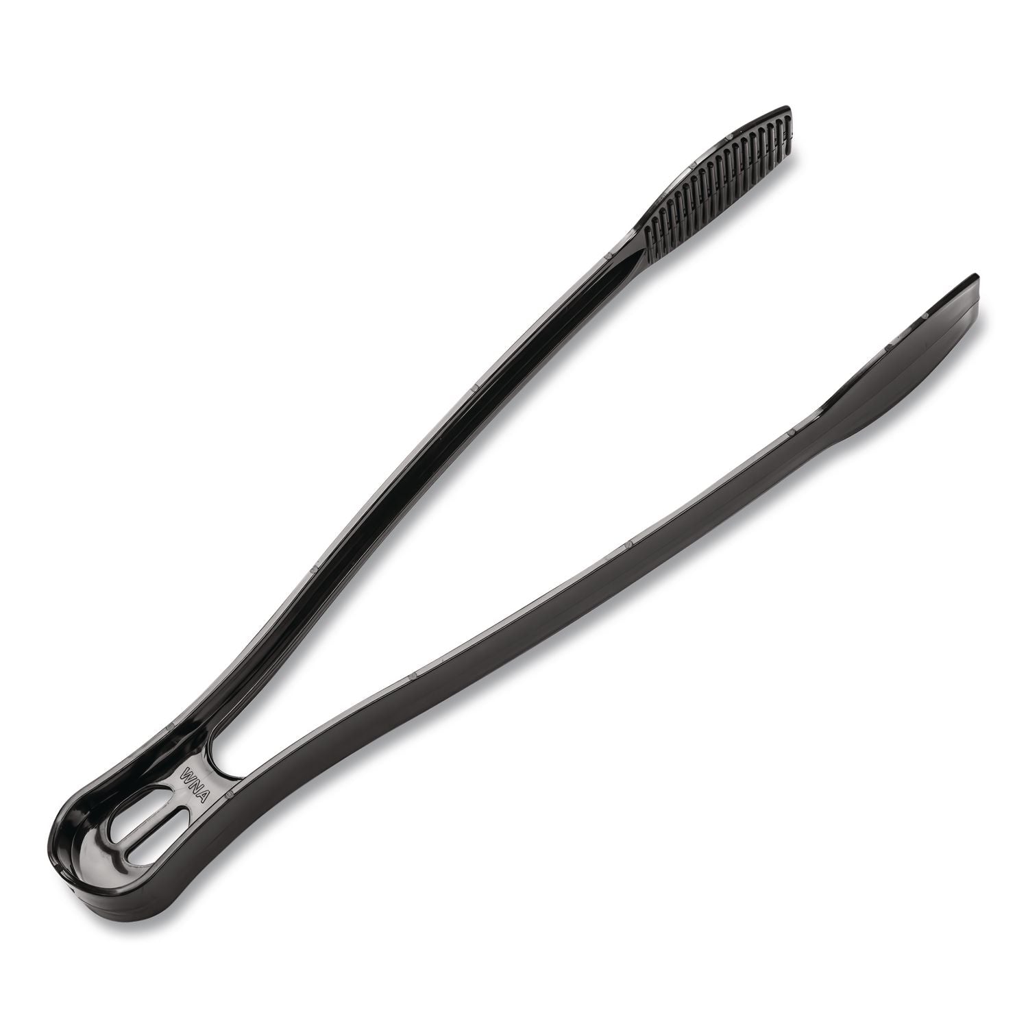 Plastic Tongs, 9 Inches, Black, 48/Case