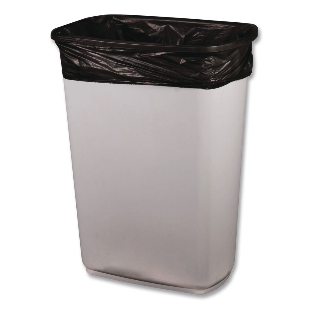 Low-Density Repro Can Liner, 60 gal, 1.5 mil, 38" x 58", Black, 100/Carton