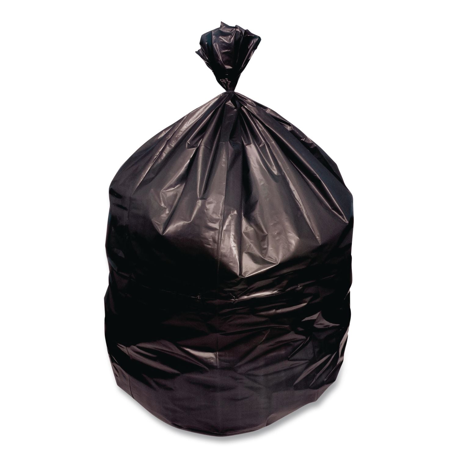 Low-Density Repro Can Liner, 60 gal, 1.5 mil, 38" x 58", Black, 100/Carton