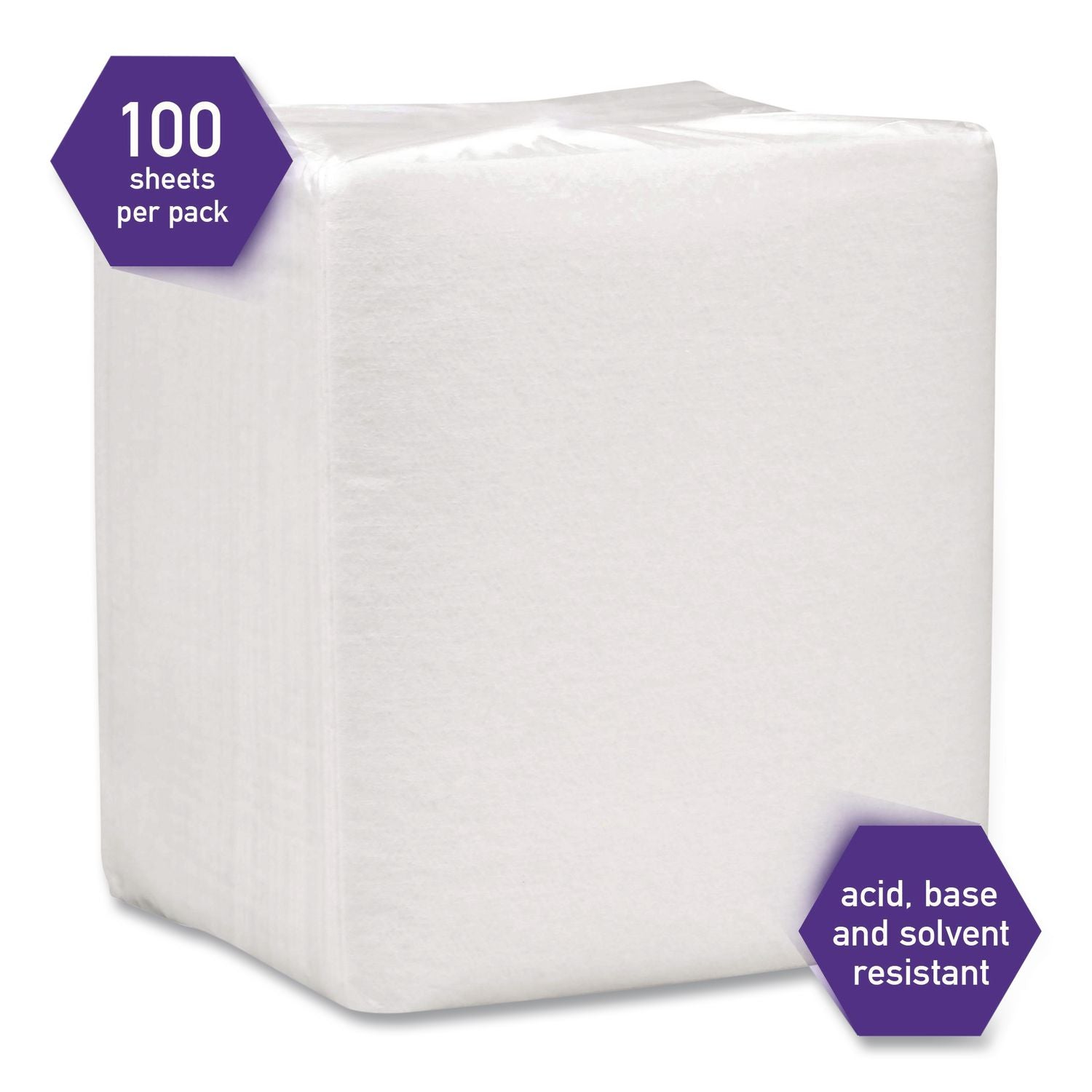 SCOTTPURE Wipers, 1/4 Fold, 12 x 15, White, 100/Box, 4/Carton