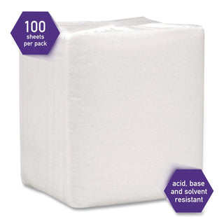 SCOTTPURE Wipers, 1/4 Fold, 12 x 15, White, 100/Box, 4/Carton