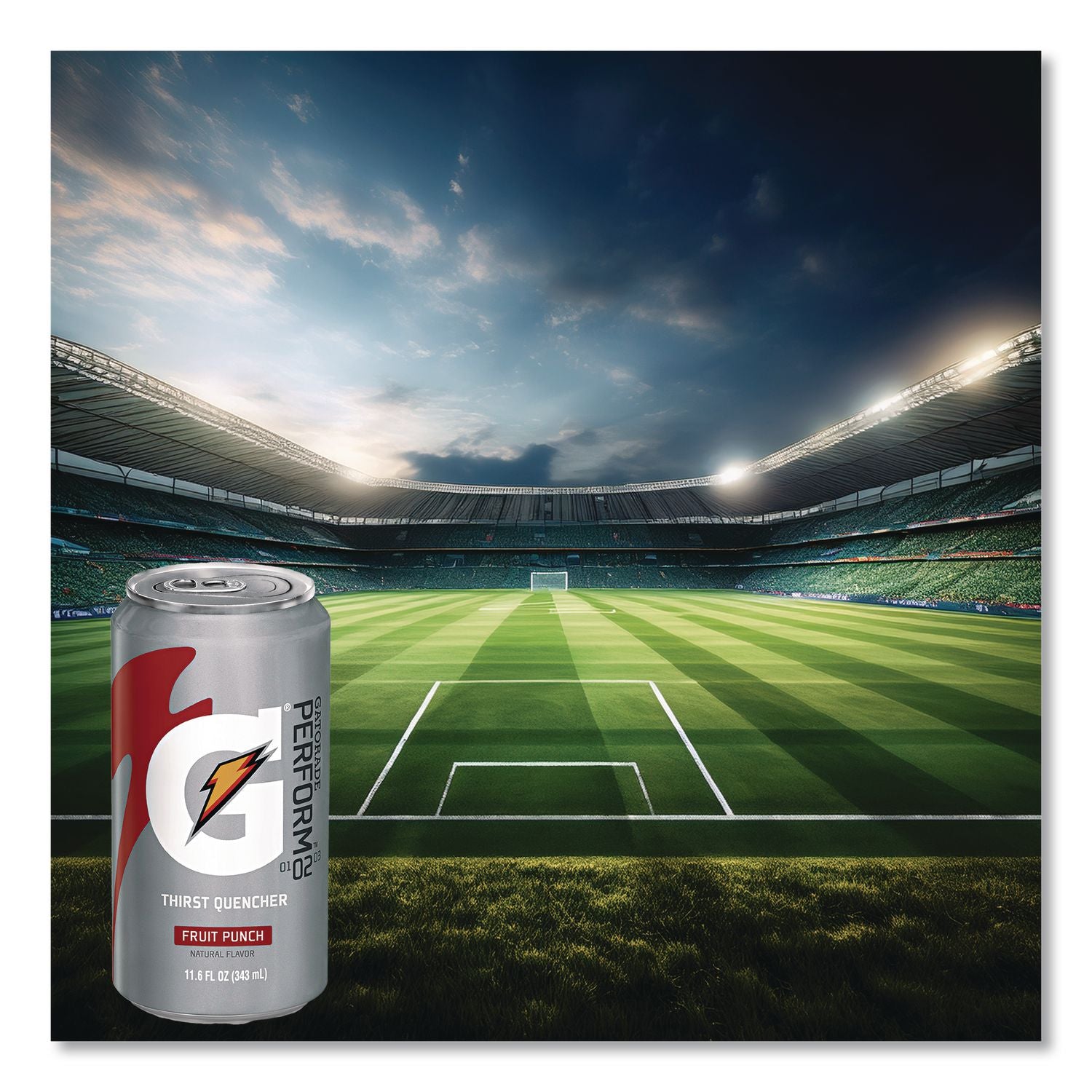 Thirst Quencher Can, Fruit Punch, 11.6oz Can, 24/Carton