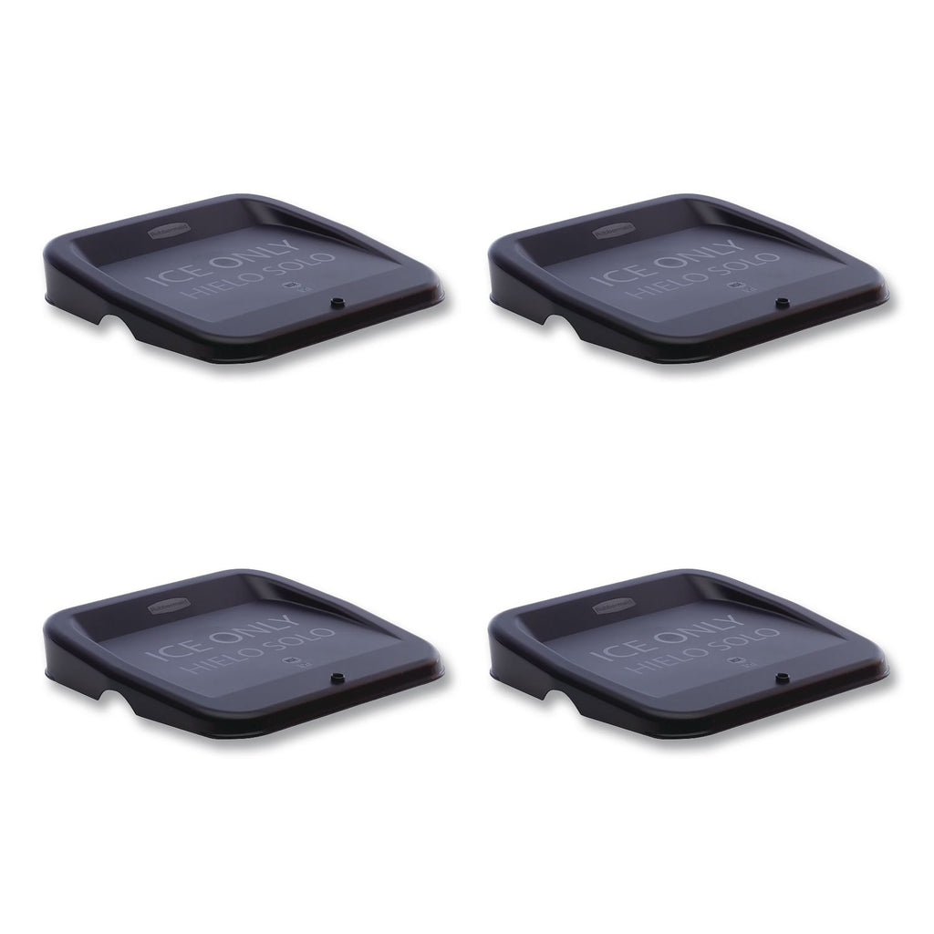 Ice Tote Lid, Black, 4/Carton