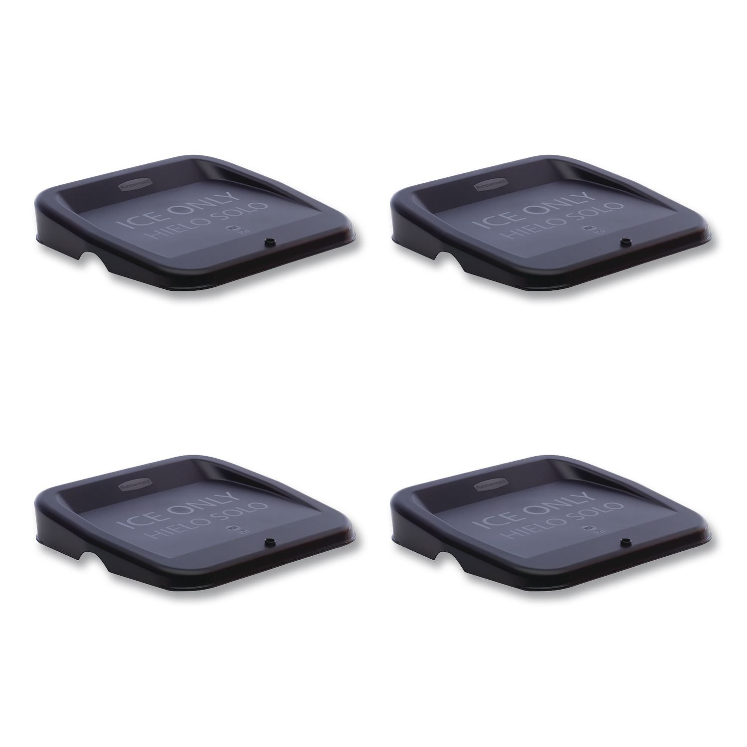 Ice Tote Lid, Black, 4/Carton