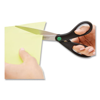 KleenEarth Scissors, 9" Long, 3.75" Cut Length, Black Straight Handle