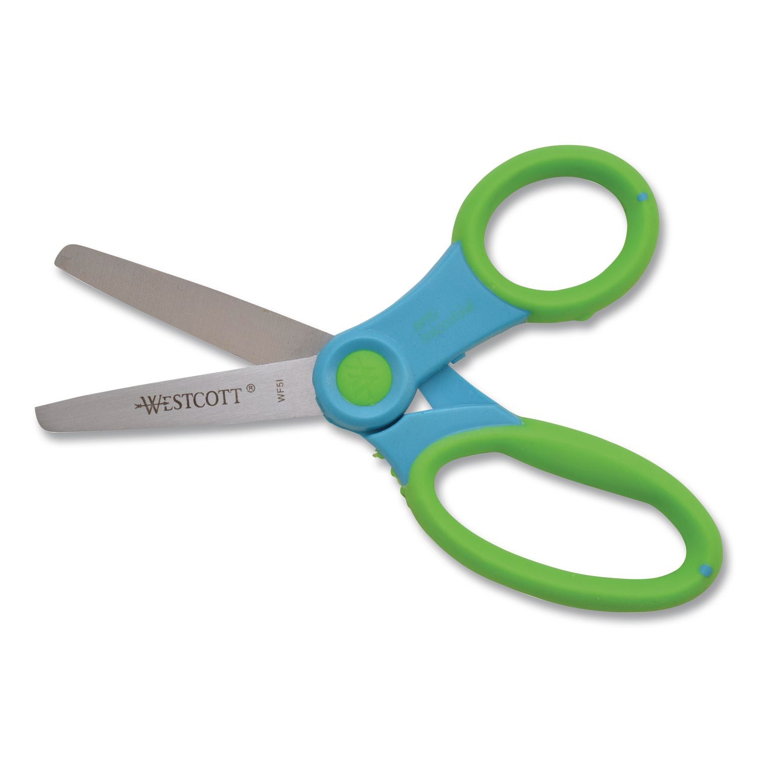 Ultra Soft Handle Scissors w/Antimicrobial Protection, Rounded Tip, 5" Long, 2" Cut Length, Randomly Assorted Straight Handle