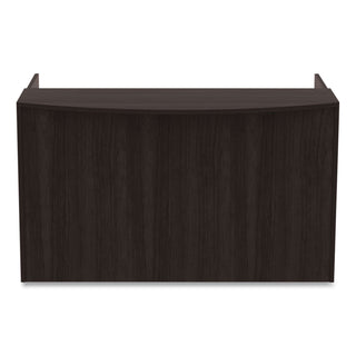Alera Valencia Series Reception Desk with Transaction Counter, 71" x 35.5" x 29.5" to 42.5", Espresso
