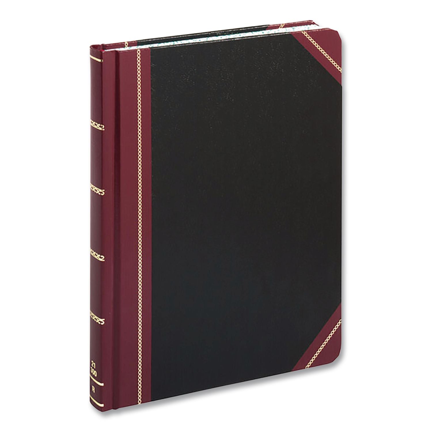 Log Book, List-Management Format with Medium/College Rule, Black/Red Cover, (150) 10.13 x 7.78 Sheets