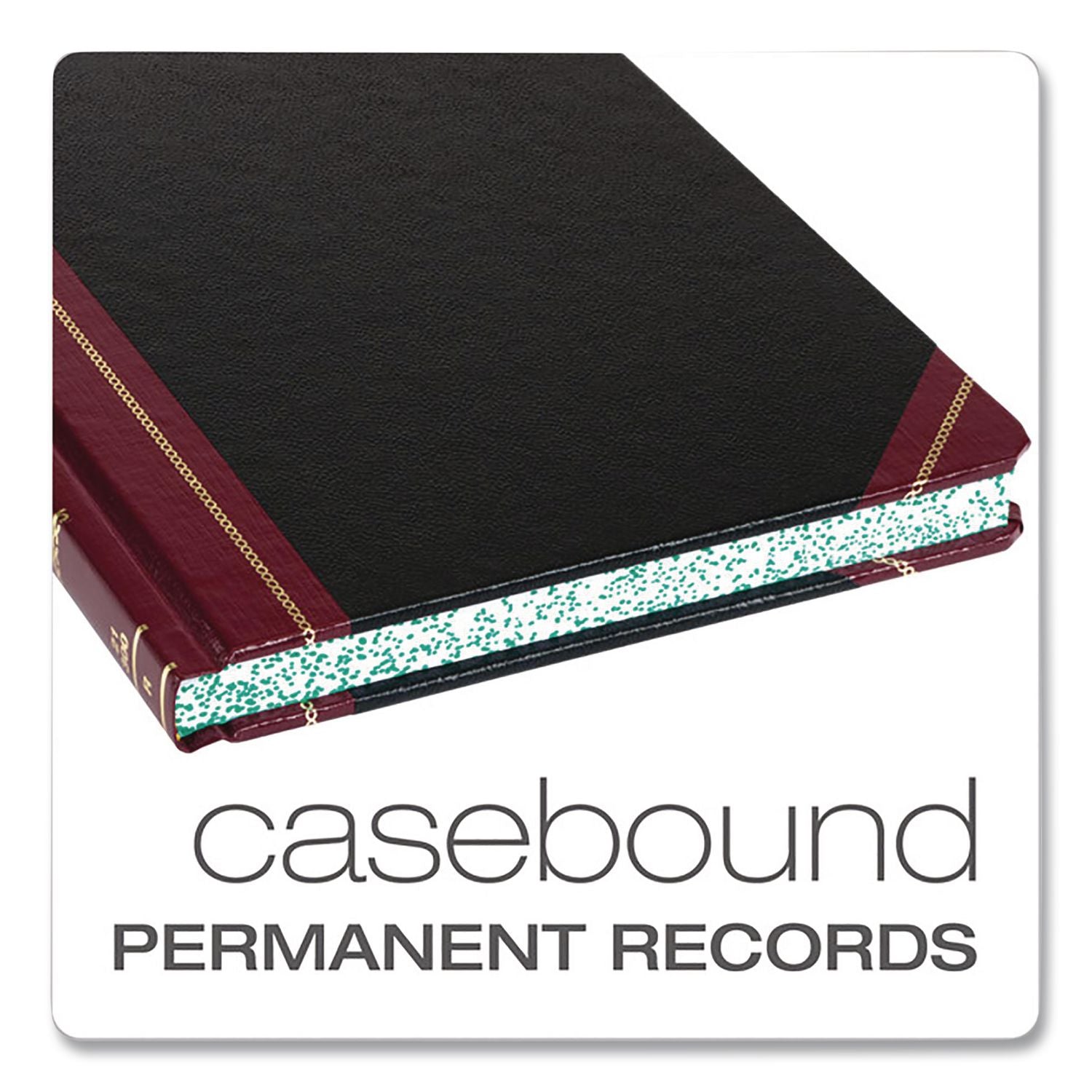 Log Book, List-Management Format with Medium/College Rule, Black/Red Cover, (150) 10.13 x 7.78 Sheets
