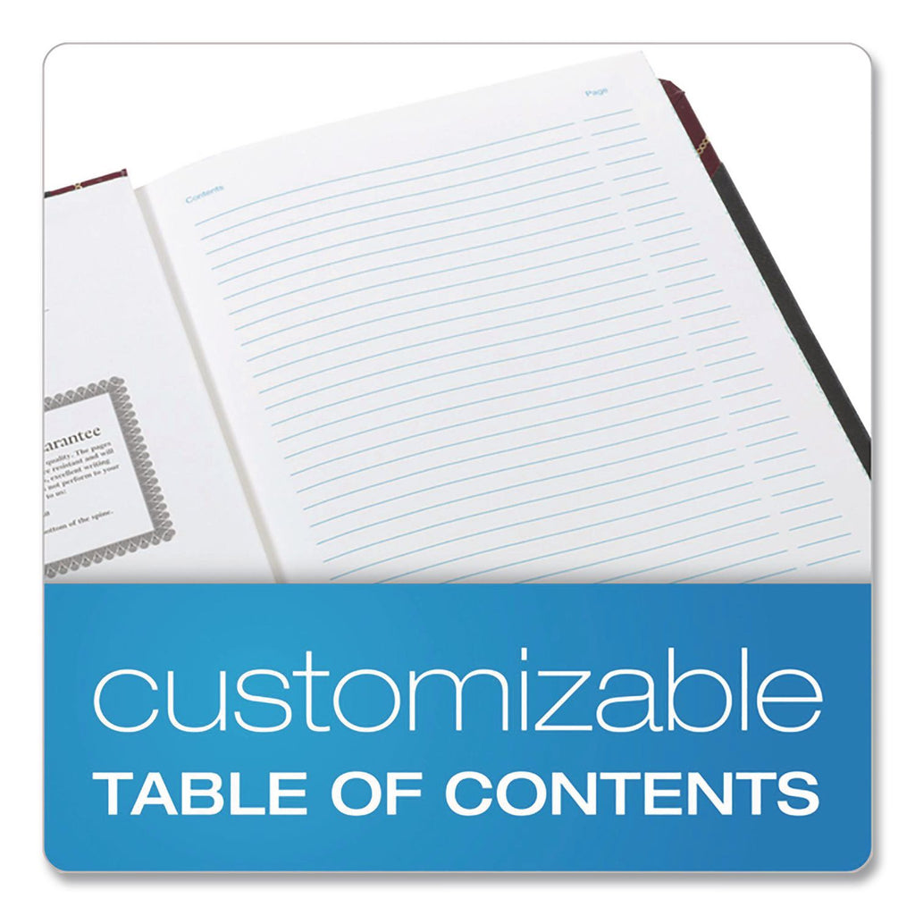 Log Book, List-Management Format with Medium/College Rule, Black/Red Cover, (150) 10.13 x 7.78 Sheets