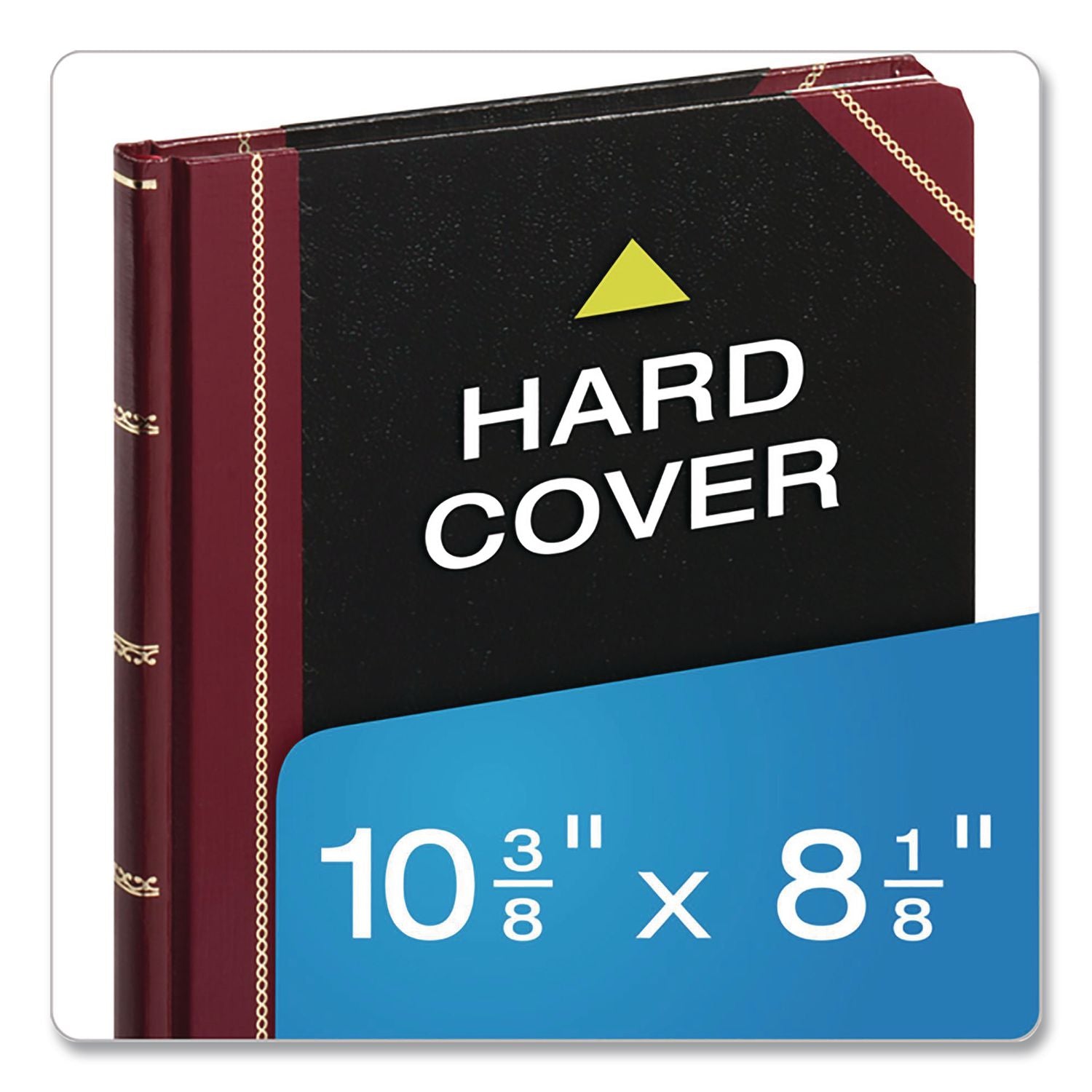 Log Book, List-Management Format with Medium/College Rule, Black/Red Cover, (150) 10.13 x 7.78 Sheets