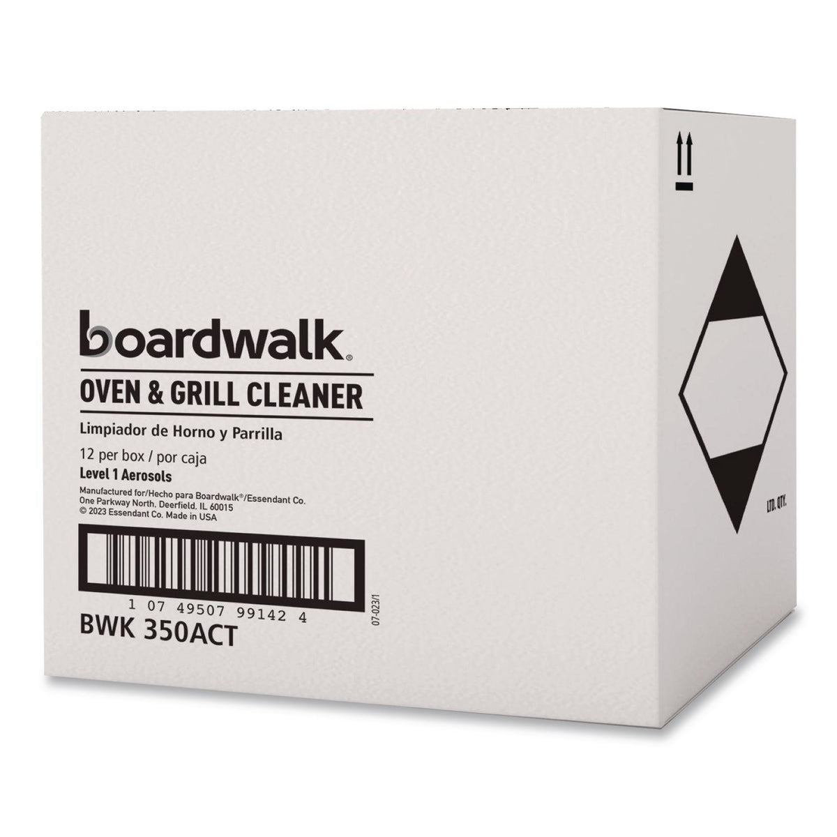Oven and Grill Cleaner, 19 oz Aerosol Spray, 12/Carton