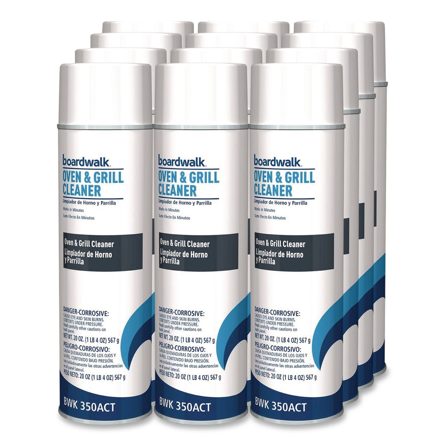 Oven and Grill Cleaner, 19 oz Aerosol Spray, 12/Carton