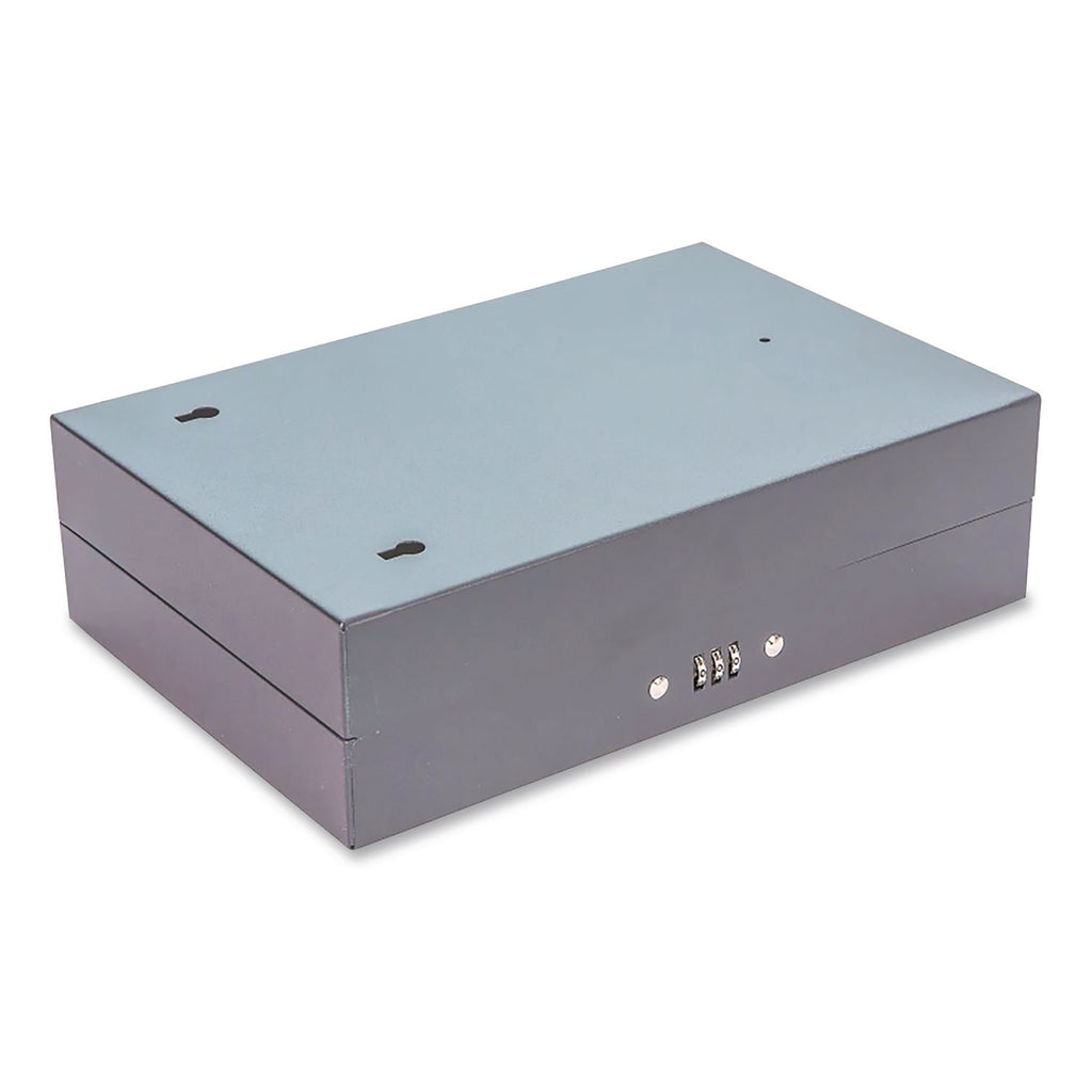 Combination Lockable Key Cabinet, 28-Key, Metal, Black, 7.75 x 3.25 x 11.5