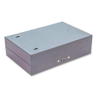 Combination Lockable Key Cabinet, 28-Key, Metal, Black, 7.75 x 3.25 x 11.5