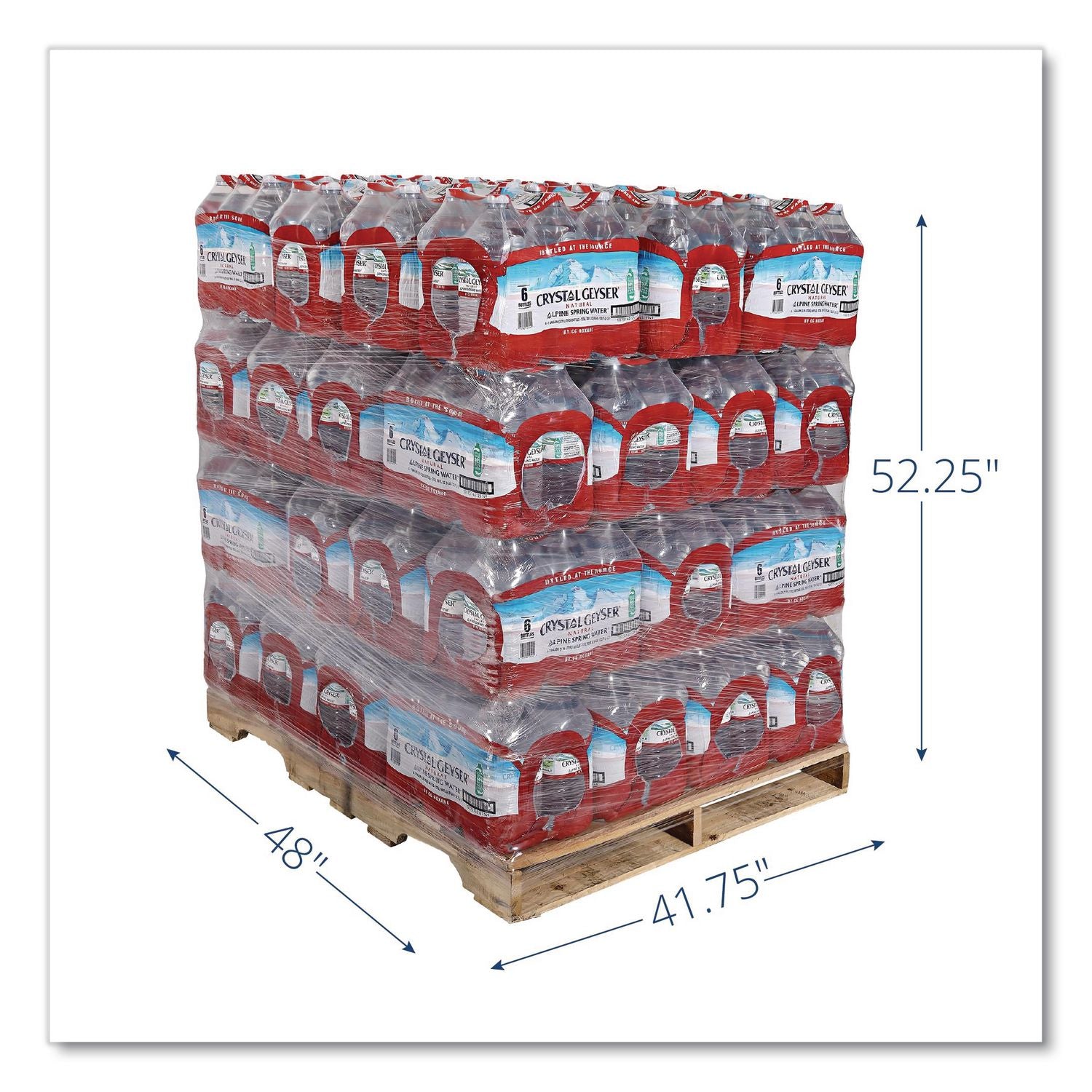 Alpine Spring Water, 1 Gal Bottle, 6/Carton, 48 Cartons/Pallet