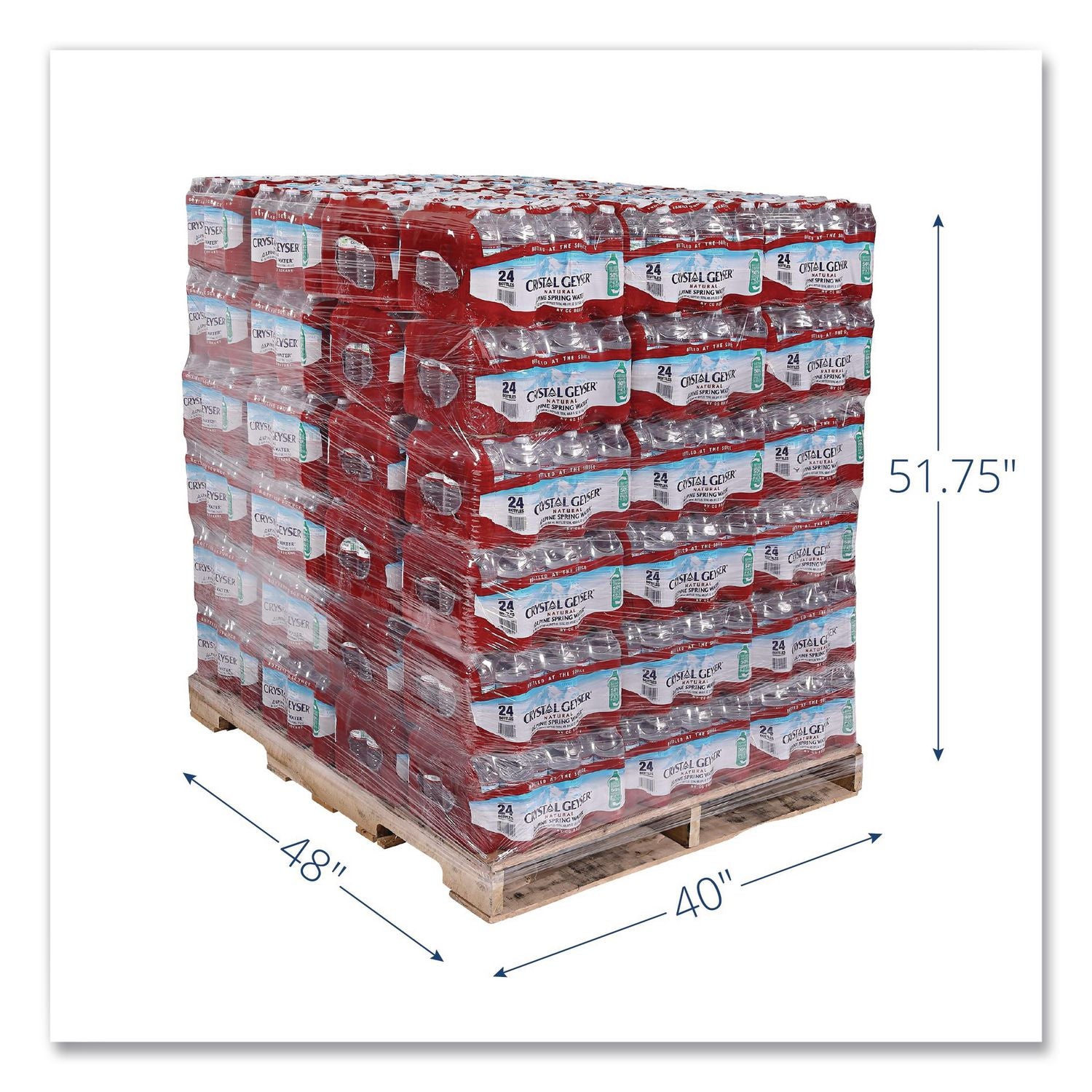 Alpine Spring Water, 16.9 oz Bottle, 24/Carton