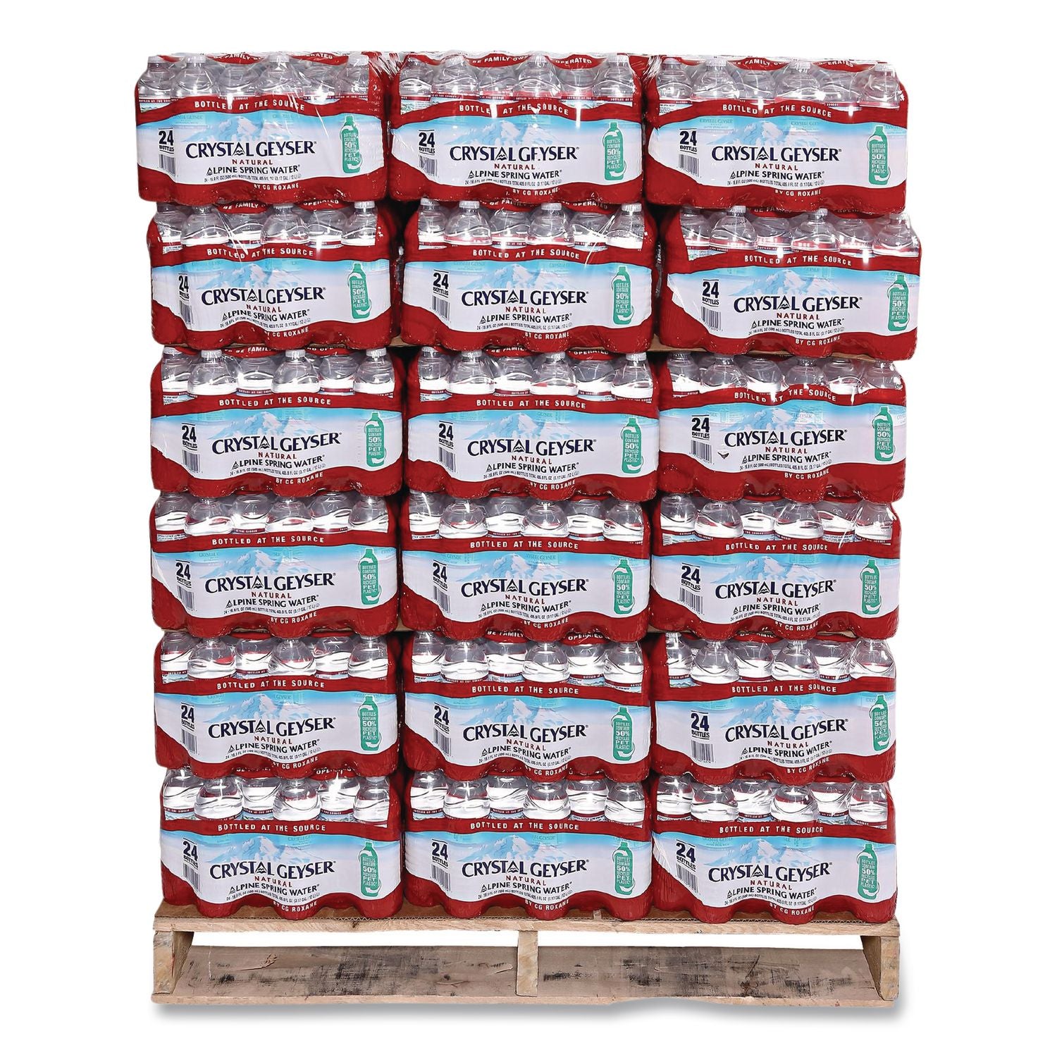 Alpine Spring Water, 16.9 oz Bottle, 24/Carton