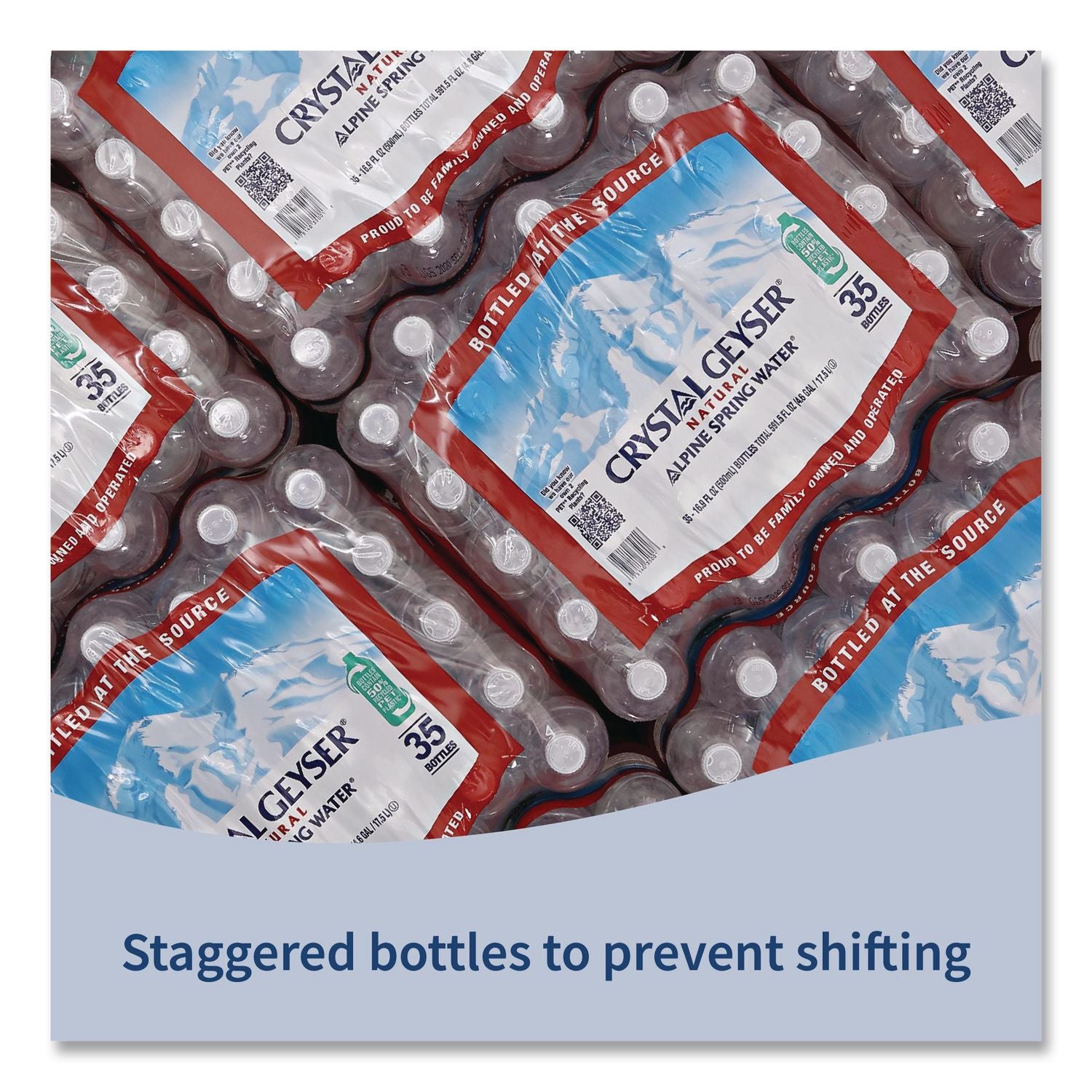 Alpine Spring Water, 16.9 oz Bottle, 35/Carton