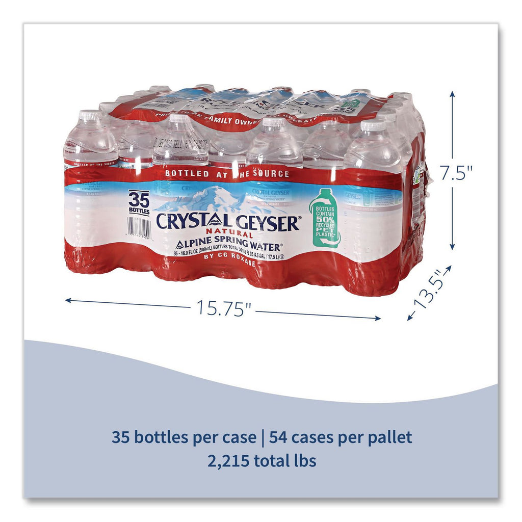 Alpine Spring Water, 16.9 oz Bottle, 35/Carton