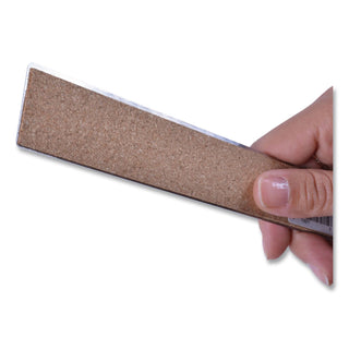Stainless Steel Office Ruler With Non Slip Cork Base, Standard/Metric, 15" Long