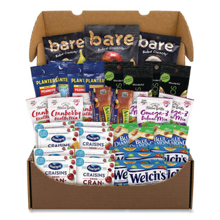 Fruits and Nuts Snack Box, 37 Assorted Snacks/Box, Ships in 1-3 Business Days