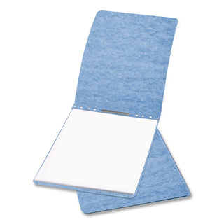 PRESSTEX Report Cover with Tyvek Reinforced Hinge, Top Bound, Two-Piece Prong Fastener, 2" Capacity, 8.5 x 11, Light Blue