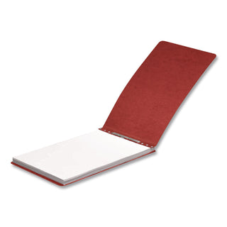 PRESSTEX Report Cover with Tyvek Reinforced Hinge, Top Bound, Two-Piece Prong Fastener, 2" Capacity, 8.5 x 11, Red/Red