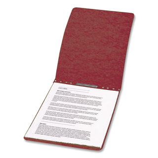 PRESSTEX Report Cover with Tyvek Reinforced Hinge, Two-Piece Prong Fastener, 3" Capacity, 8.5 x 11, Red/Red
