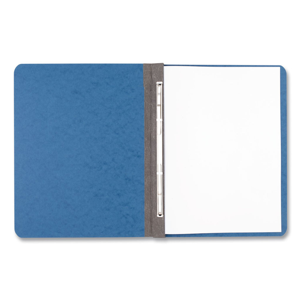 PRESSTEX Report Cover with Tyvek Reinforced Hinge, Side Bound, Two-Piece Prong Fastener, 3" Capacity, 8.5 x 11, Light Blue
