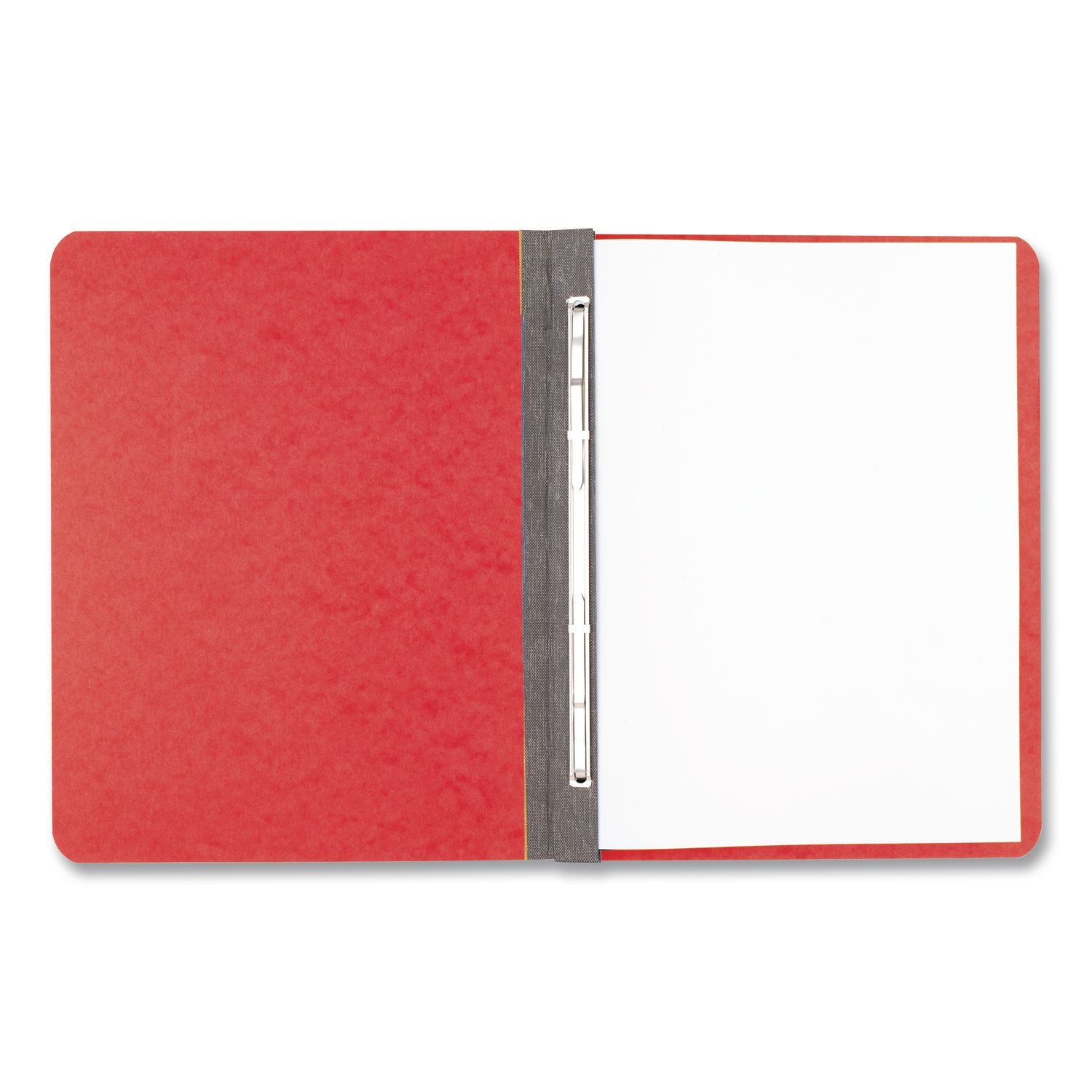Pressboard Report Cover with Tyvek Reinforced Hinge, Two-Piece Prong Fastener, 3" Capacity, 8.5 x 11, Executive Red