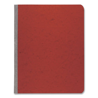 Pressboard Report Cover with Tyvek Reinforced Hinge, Two-Piece Prong Fastener, 3" Capacity, 8.5 x 11, Executive Red