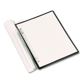 ACCOHIDE Frosted Front Report Cover, Prong Fastener, 3" Capacity, 500 Sheets, 8.5 x 11, Frosted/Black