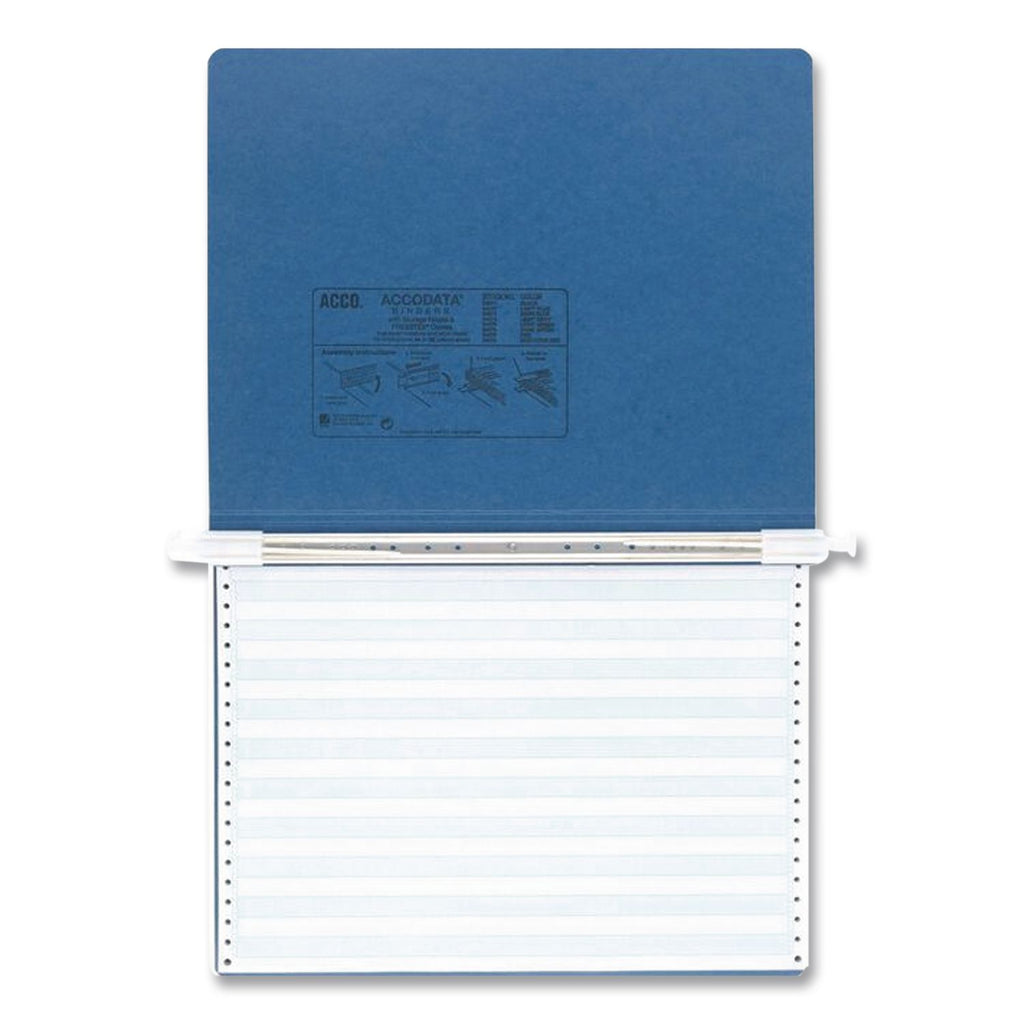 PRESSTEX Covers with Storage Hooks, 2 Posts, 6" Capacity, 14.88 x 11, Light Blue