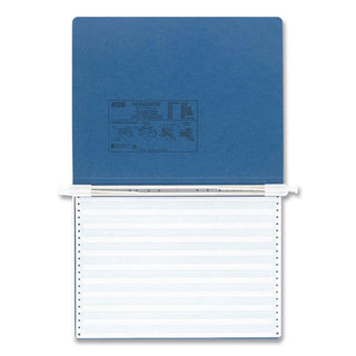 PRESSTEX Covers with Storage Hooks, 2 Posts, 6" Capacity, 14.88 x 11, Light Blue
