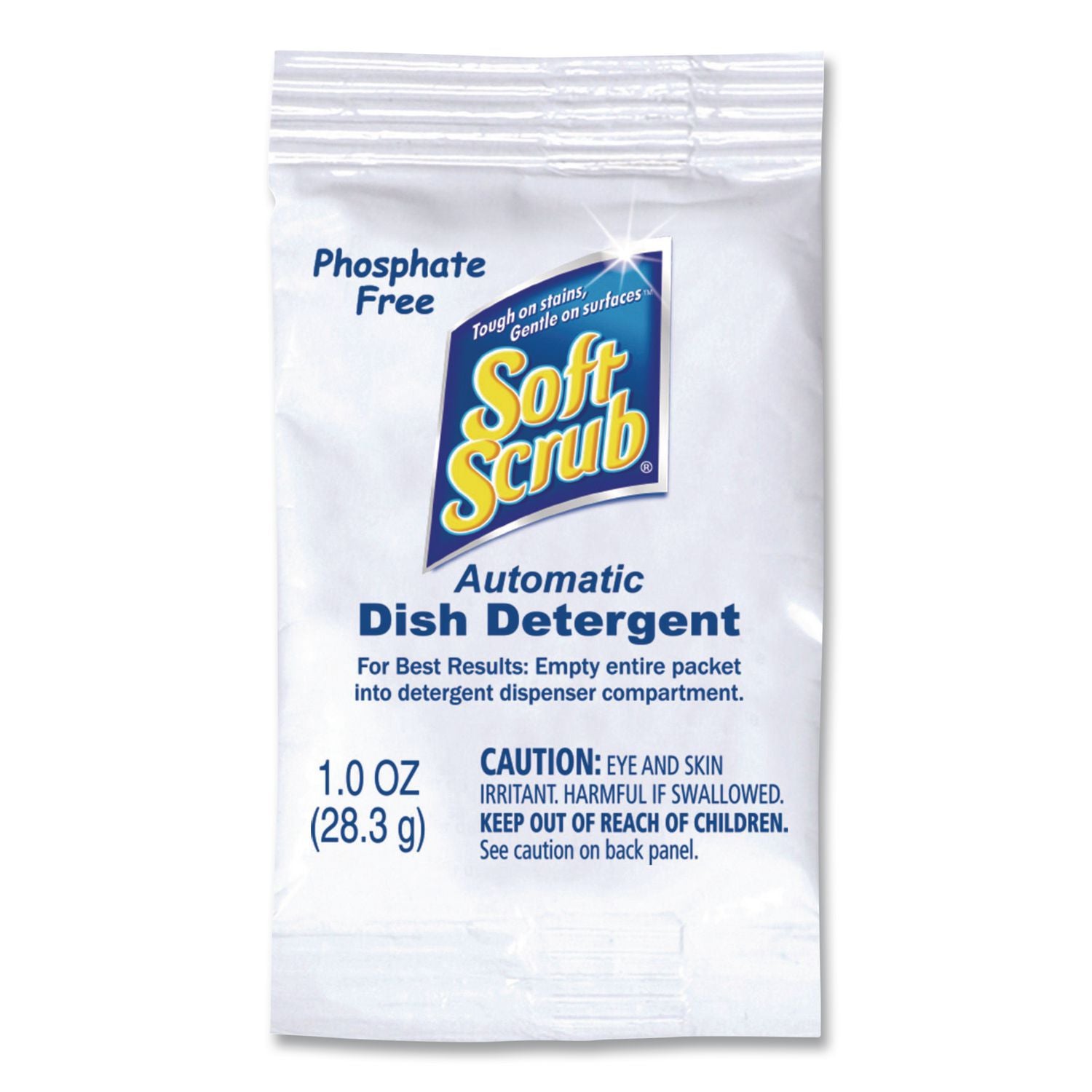 Automatic Dish Detergent, Lemon Scent, Powder, 1 oz. Packet, 200/Carton