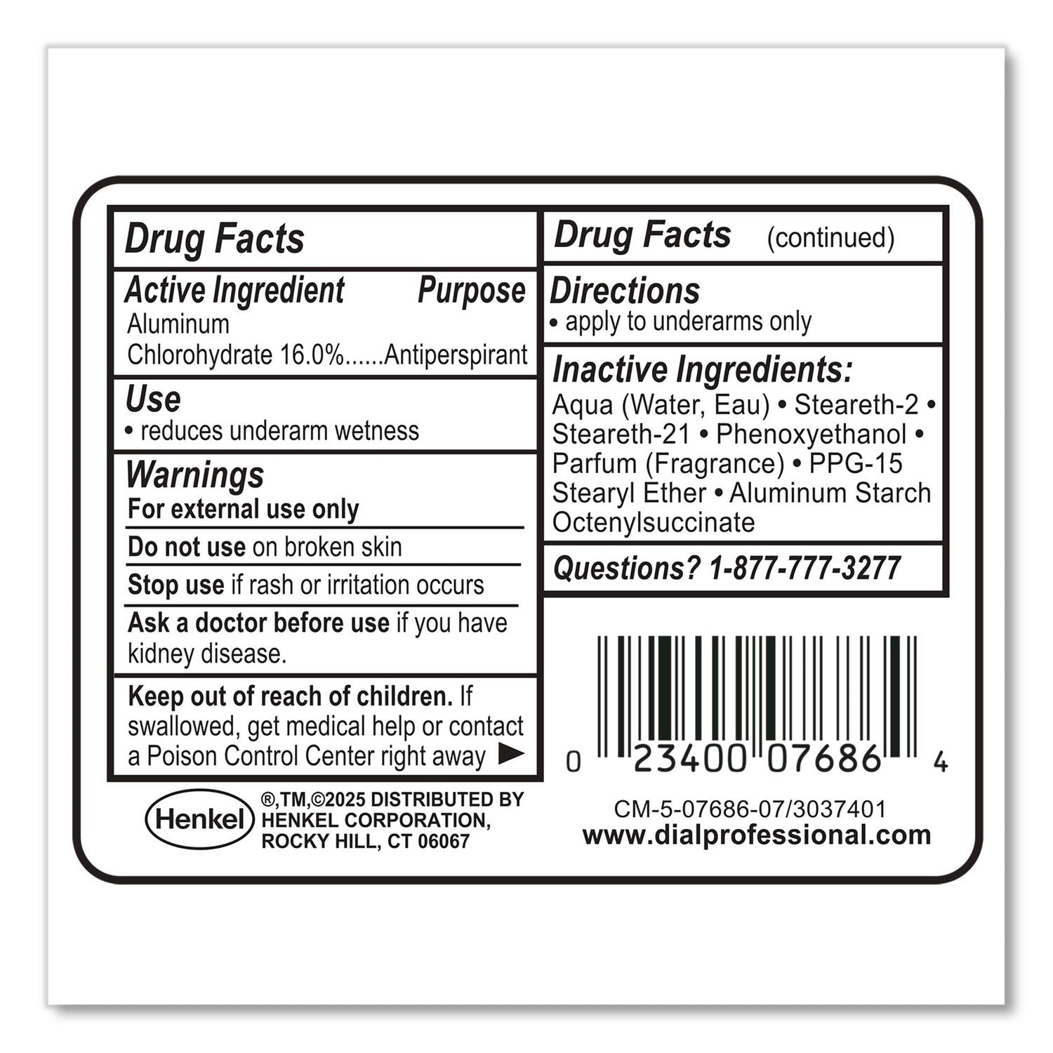 Anti-Perspirant Deodorant, Crystal Breeze, 1.5 oz, Roll-On Bottle, 48/Carton