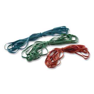 SuperSize Bands, 0.25" Wide, Assorted Lengths (12", 14" and 17"), 4,060 psi Max Elasticity, Assorted Colors, 24/Pack