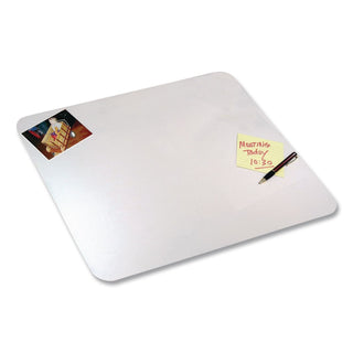 Eco-Clear Desk Pad with Antimicrobial Protection, 17 x 22, Clear