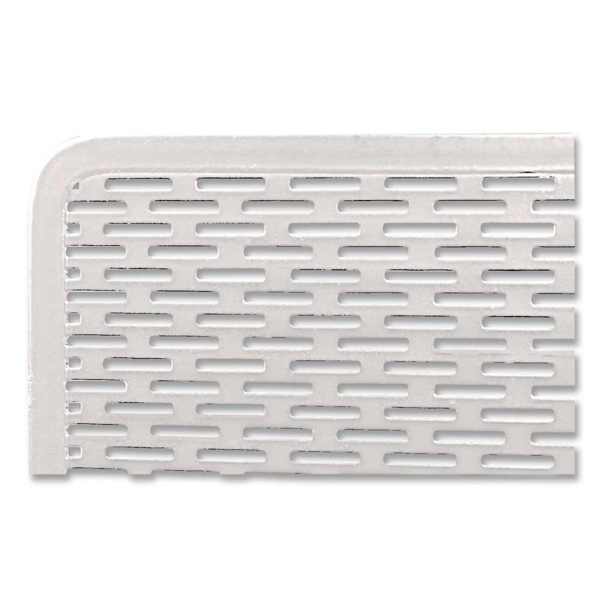 Urban Collection Punched Metal Letter Sorter, 3 Sections, DL to A6 Size Files, 6.5" x 3.25" x 5.5", White