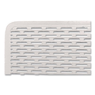Urban Collection Punched Metal Pencil Cup/Cell Phone Stand, Perforated Steel, 3.5 x 3.5, White
