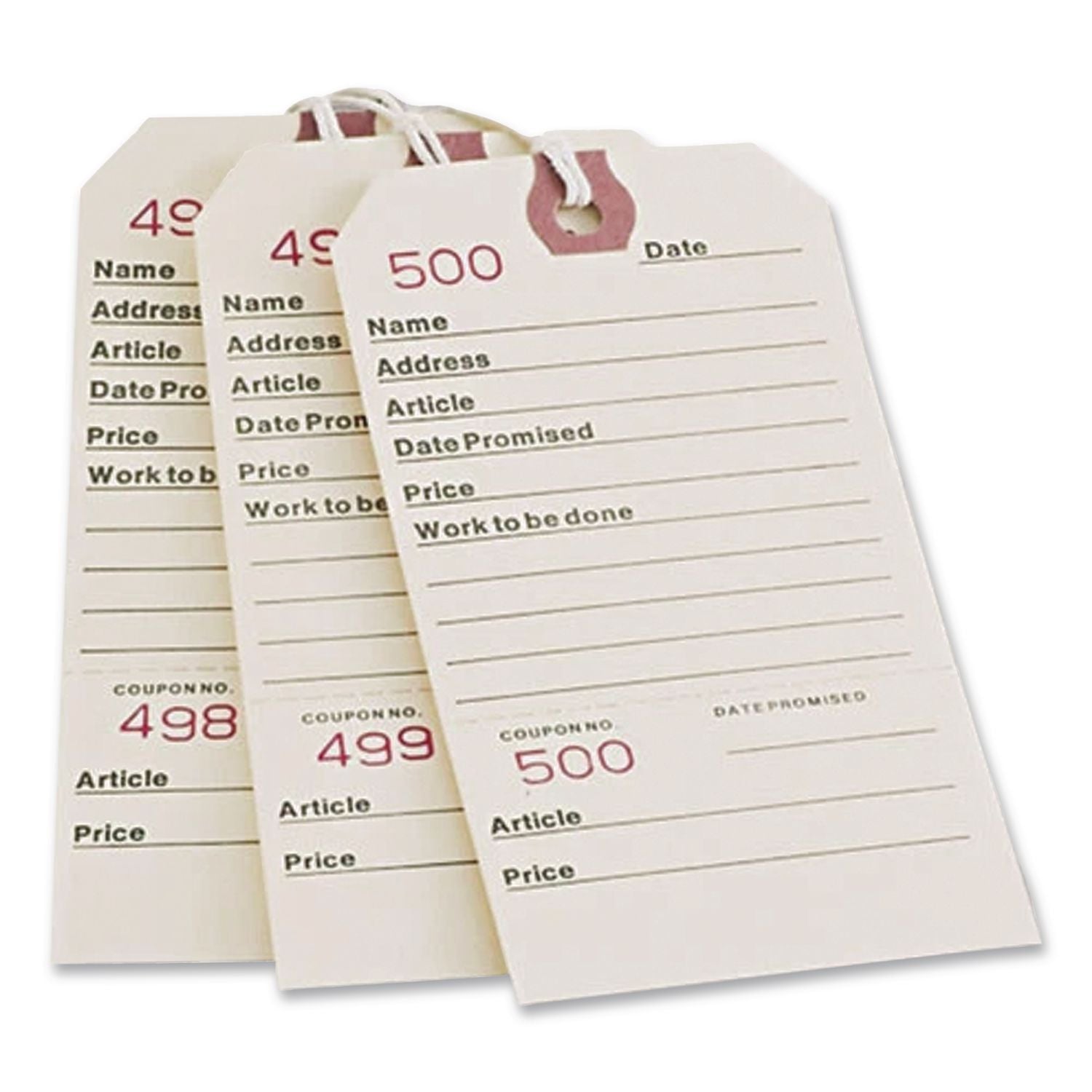 Repair Tags, 5.25 x 2.63, Manila, 500/Box