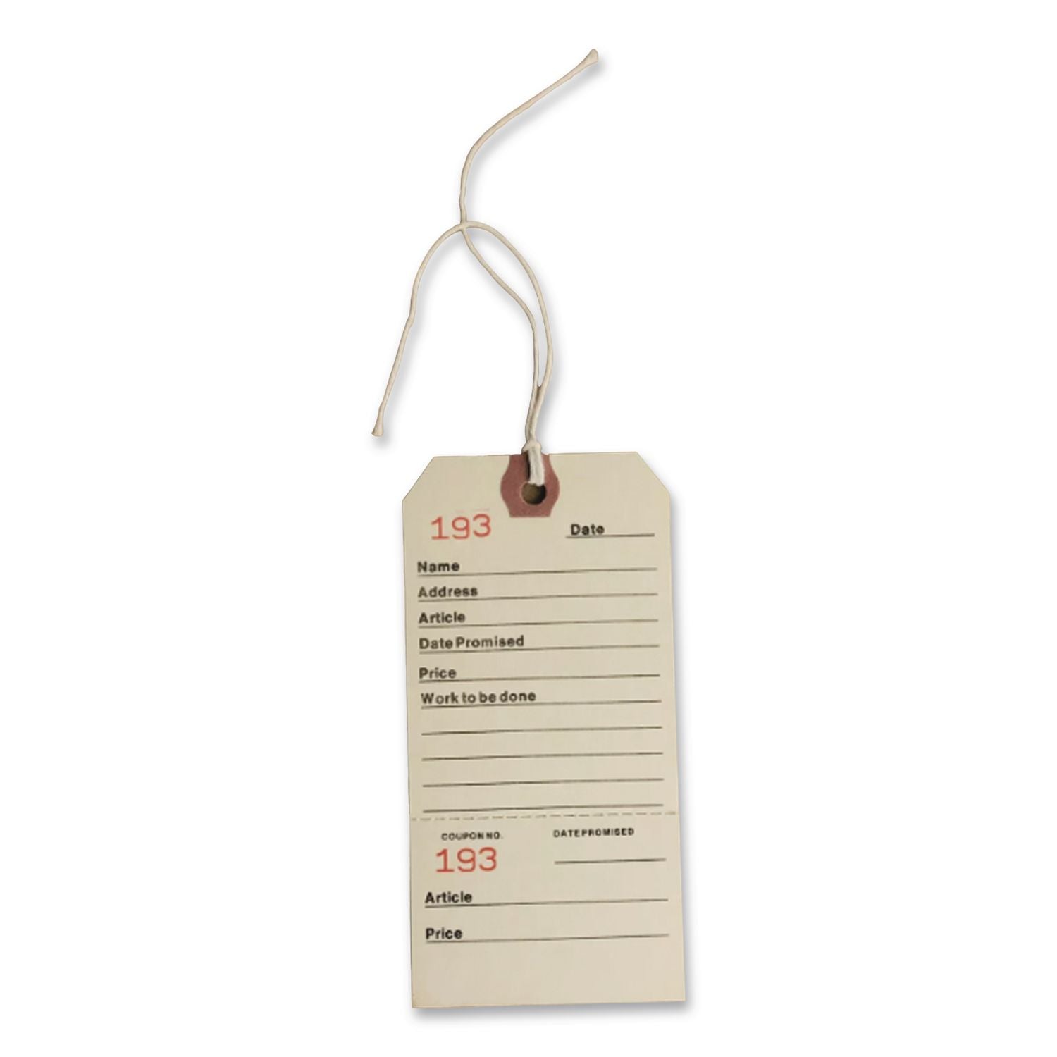 Repair Tags, 5.25 x 2.63, Manila, 500/Box