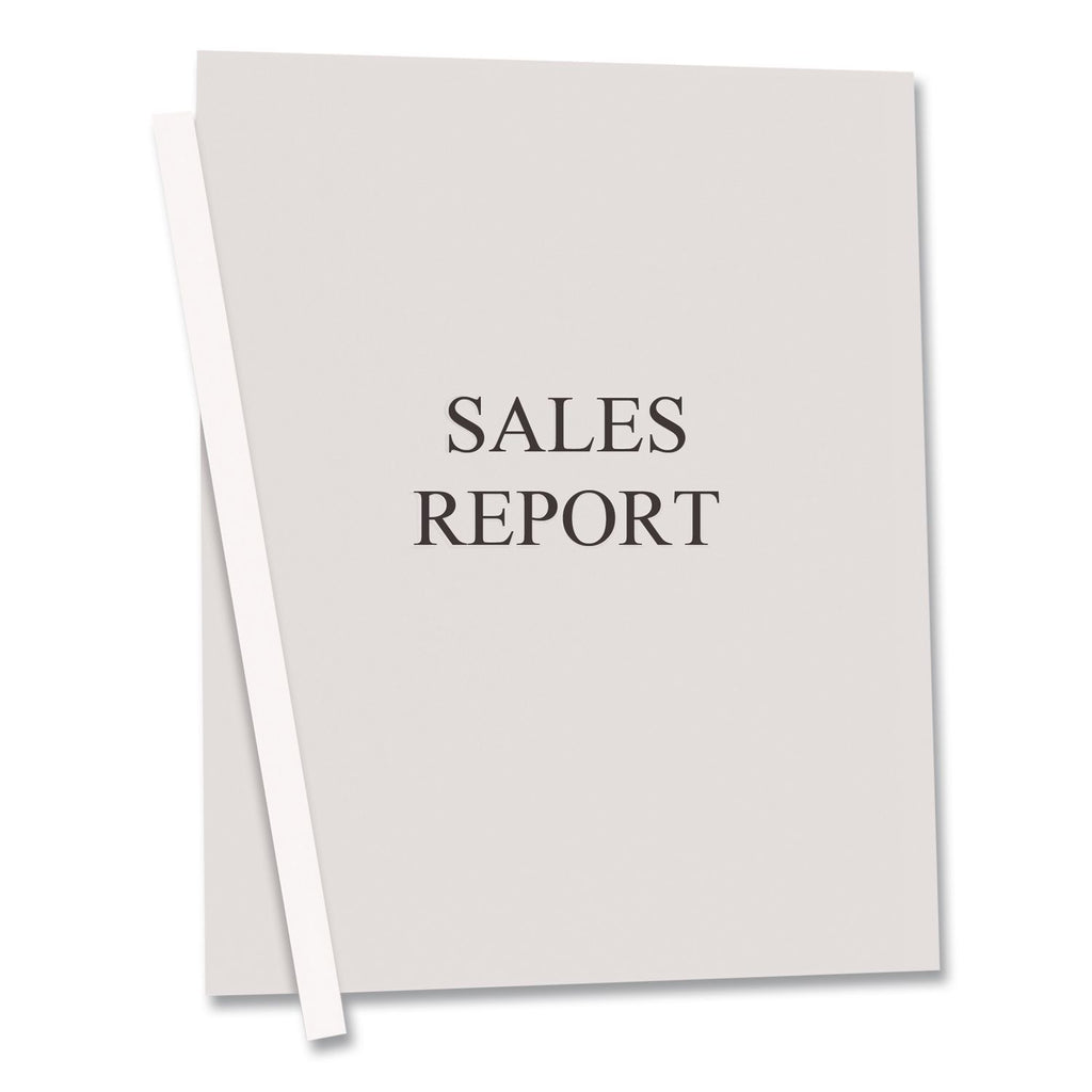 Vinyl Report Covers with Binding Bars, 0.13" Capacity, 8.5 x 11, Clear/Clear, 50/Box