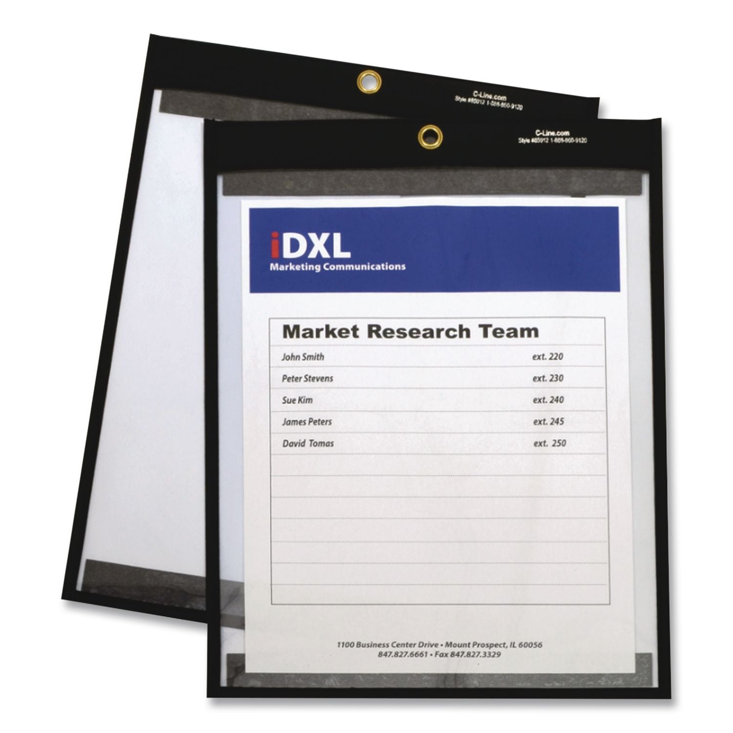 Shop Ticket Holders, Stitched, One Side Clear, 75 Sheets, 11 x 14, 25/BX