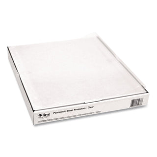 Panoramic Fold-Out Poly Sheet Protectors, Center Loading, Clear, 17 x 11, 25/Box