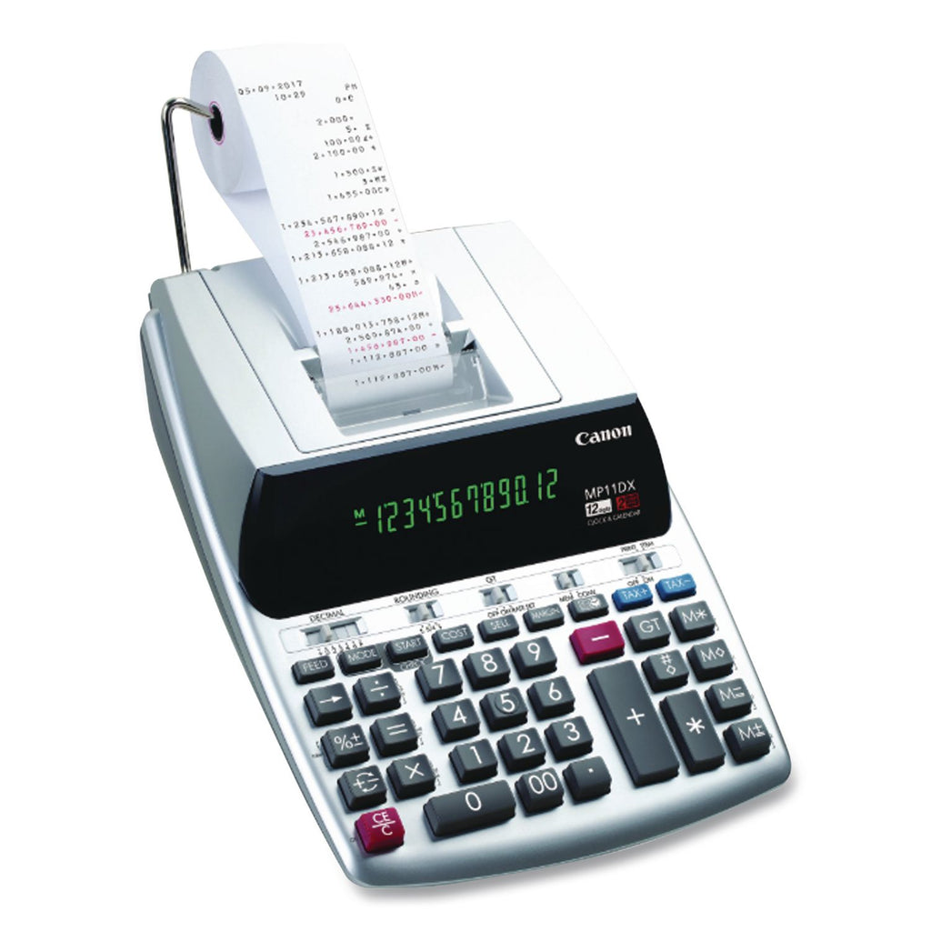 MP11DX-2 Printing Calculator, Black/Red Print, 3.7 Lines/Sec