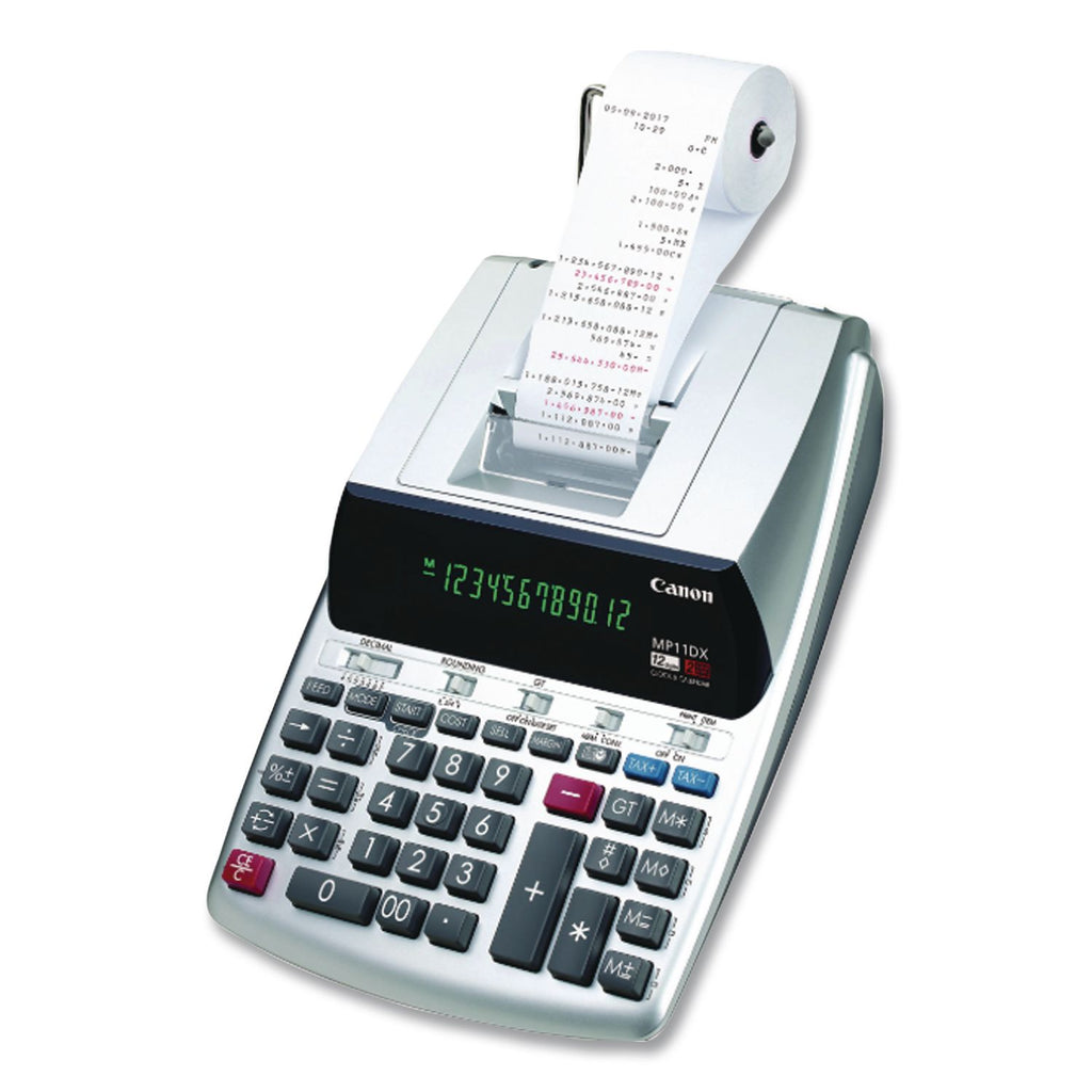 MP11DX-2 Printing Calculator, Black/Red Print, 3.7 Lines/Sec