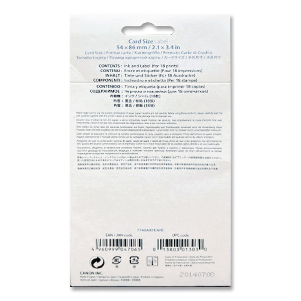 7740A001 (KC-18IL) Ink/Label Combo, Black/Tri-Color